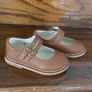 Felix & Flora Toddler Mary Jane Shoes Brown Double Strap Size 6 Girls